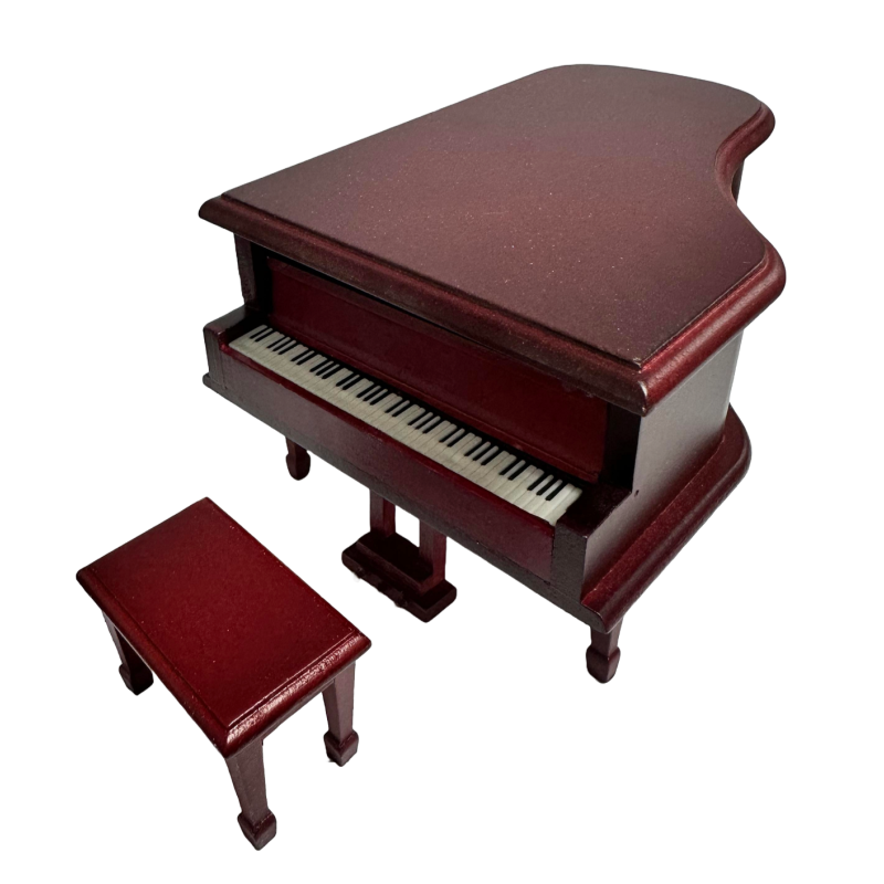 2024 1:12 Scale Grand Piano Dollhouse Miniature Furniture t3213